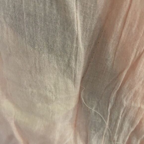 NWT Z&L peach gauze 100% cotton Palm palm beach cover up one size as is - Picture 6 of 11